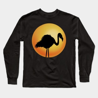 Heron at sunset Long Sleeve T-Shirt